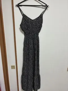 GRL 花柄キャミワンピース ブラック