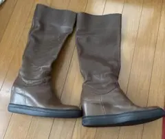 サヤ❤️ロングブーツ　24.5㎝　美脚　ウェッジ