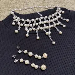 セラヴィCEST LA VIE チョーカーネックレス　ピアス