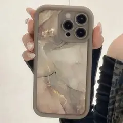 【新品未使用】スマホケース 大理石風マーブルデザイン iPhone14Pro