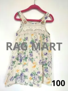美品！RAG MART ラグマート！花柄 ワンピース！ size100のサムネイル