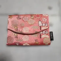 西陣織　コラボ　PEANUT　スヌーピー　ポケットティッシュ　ケース
