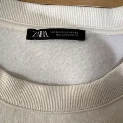 ZARA XL ホワイト トレーナー