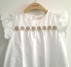 creucuts by J.Crewエンブロイ ホワイトワンピース 10y