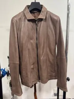 EPOCA UOMO スリーブコンビレザーブルゾン 本革×ジャージ　ブラック EPOCA UOMO スリーブコンビレザーブルゾン 本革×ジャージ ブラック