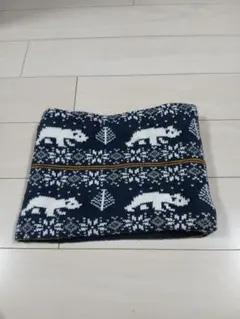 北極熊模様 ネックウォーマー