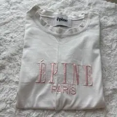 ÉPINE PARIS embroidery sweat gray×white NEWカラー❤︎ÉPINE PARIS embroidery sweat gray×white❤︎ | épine