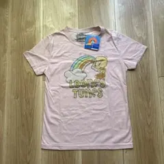 Looney Tunes ピンク Tシャツ Mサイズ　tweetyのサムネイル