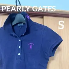 パーリーゲイツ　ゴルフ　ポロシャツ　レディース　S 紺色