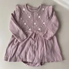 mamaraku ロンパース 長袖 ピンク 80