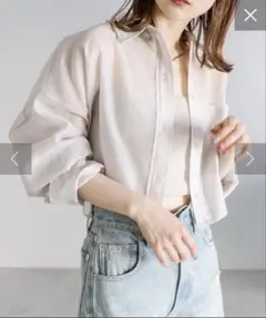 mystic シアーショートシャツ クロップド丈のサムネイル