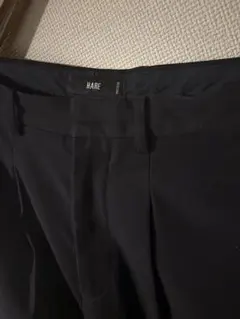 HARE ネイビー ワイドフレアスラックス