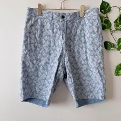 【サイコバニー】美品 メンズ リバーシブル 短パン ブルー ゴルフウェア Lのサムネイル