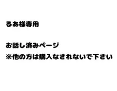 るあ様専用ページ ご相談済みページ　料金、お品物等お話し済み。