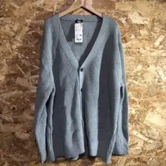 【 5530番】UNIQLO ミドルゲージVネックカーディガン