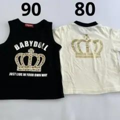 ベビードール 80 90 ノースリーブ タンクトップ 半袖 Tシャツ まとめ売り