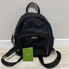 Kate Spade 黒 ナイロン　リュック