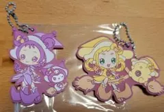 おジャ魔女どれみ　おんぷ　ももこ　ポムポムプリン　クロミ　キーホルダー　セット