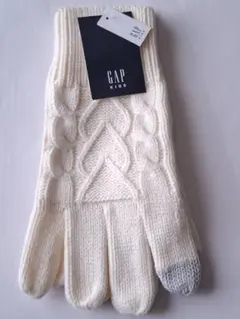 GAP ニット手袋 新品タグ付き L 大人も使用可 ケーブル編み 防寒