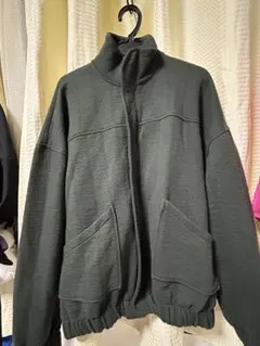 ZARA ダークグリーン フリースジャケット
