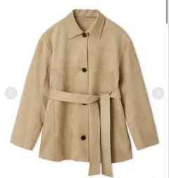 新品Mila Owenスウェード風ブルゾン ジャケットコートアウターベージュM