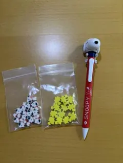 スヌーピーの首振りシャーペンとミニ消しゴムのセット
