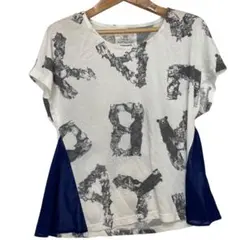 BORTSPRUNGT 動物柄 プリント カットソー ホワイト サイズF