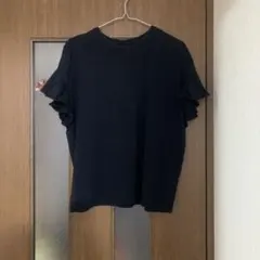 ☆専用☆ ADAM ET ROPÉ ブラック フリル袖 Tシャツ