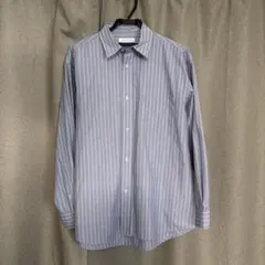 Freaks Store オーバーサイズ　ストライプ　シャツ　ブルー