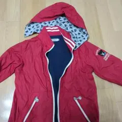 DOUBLE.B 赤 ウインドブレーカー 120cm フード付き