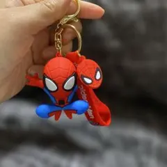 スパイダーマン　キーホルダー　ストラップ　マスコット　じゃらじゃらキーホルダー