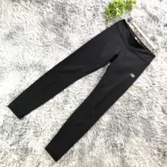New Balance【M】レギンス 黒 ロング丈 厚手 ストレッチ インナー