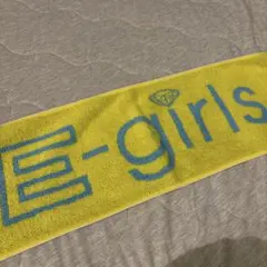 E-girls ロゴ タオル イエロー