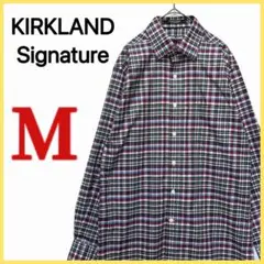 美品!! 【KIRKLAND Signature】 長袖 チェック シャツのサムネイル