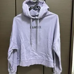 ハニーズラベンダー I AM SEL プリント パーカー