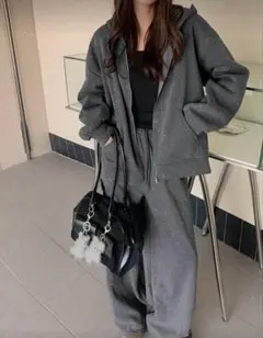 キラキラ ラメ スウェット セットアップ