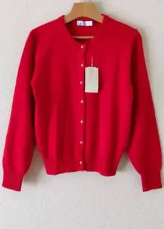 新品 SANLADIES 金ボタンカーディガン 昭和レトロ 長袖 ニット