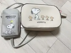 スヌーピー バッグセット 大小ポーチ