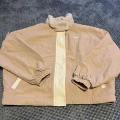 NIKE ナイキ ボアジャケット L ベージュ スウォッシュロゴ ブルゾン