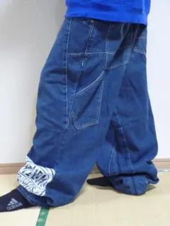 れー様専用　プラティナムフブ　デニムパンツ　ハーレムグローブトロッターズ　W38のサムネイル