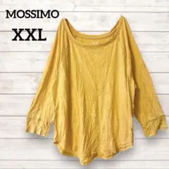 MOSSIMO 【XXL】七分袖Tシャツ イエロー ビッグシルエット　海外古着