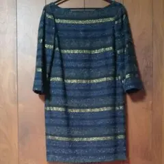 ZARA BASIC ミニワンピース＊チュニック＊濃紺＊ラメ