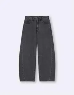 GU バレルレッグジーンズ 丈標準 M ダークグレー