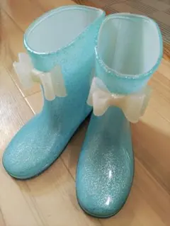 長靴　19.0cm　女の子　リボン　キッズ