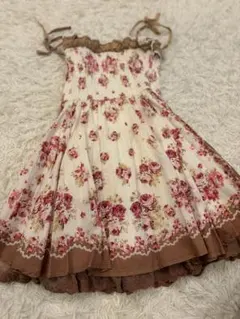 LIZLISA 花柄 レース フリル ミニワンピ 姫ギャル　ロリータのサムネイル