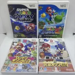 wii スーパーマリオギャラクシー マリオ&ソニック 4本セット