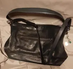 COACH コーチ 2way ショルダーバッグ 本革 71400 深緑