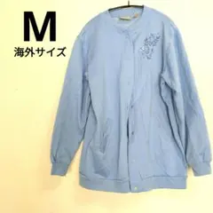 水色【M】カーディガン レディース ゆったり 裏起毛