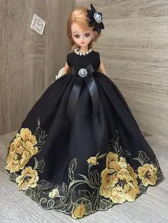 リカちゃん　ブライス　ハンドメイド服　ドレスC69のサムネイル