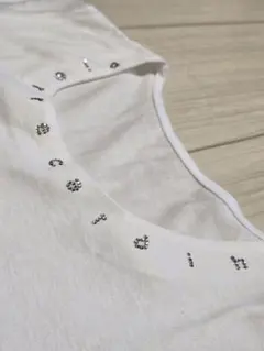 ラインストーン ロゴ Tシャツ ホワイトのサムネイル